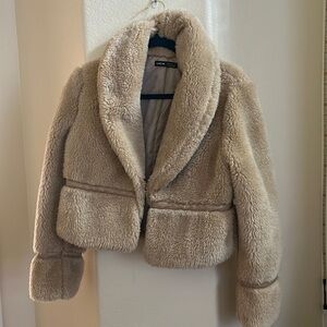 Faux-fur jacket